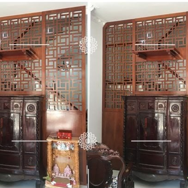 Vách ốp tường phòng thờ - VOT10