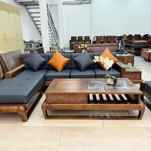 Bộ bàn ghế sofa chân quỳ HS-07