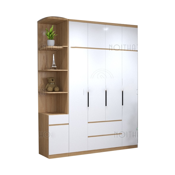 Tủ áo chung cư kịch trần 2m2x2m6 TA24