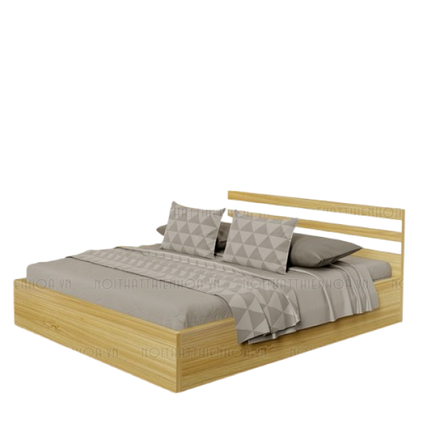 Giường ngủ 2 ngăn kéo 9223 cải trắng