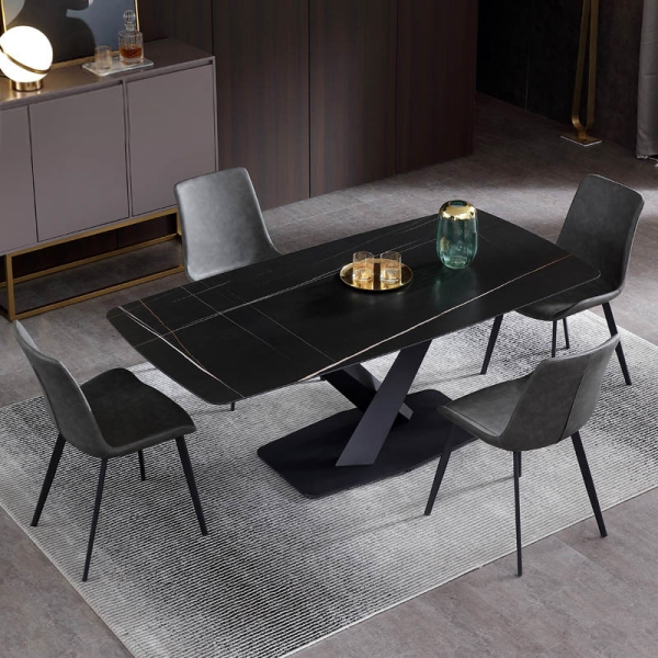 Bộ bàn ăn mặt đá 4 ghế cao cấp- Mã: T179-4×2109