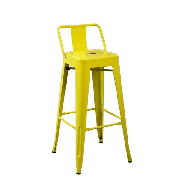 Ghế quầy bar tolix chân cao có lưng dựa – Mã: 304