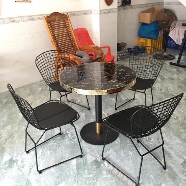 Bàn tiếp khách mặt mica vân đá sang trọng – Mã : T132
