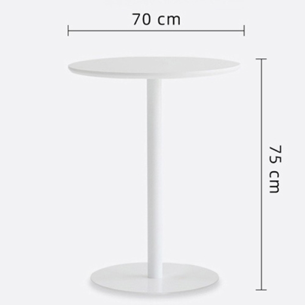 Bàn cafe chân trụ tròn mặt gỗ- Mã: T1508