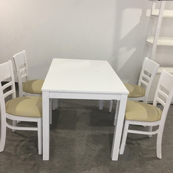 Bàn ăn cabin 4 chỗ màu trắng