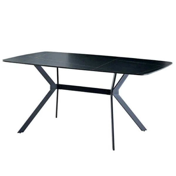 Bàn ăn mặt đá chân sắt sơn tĩnh điện- Mã: T164-14