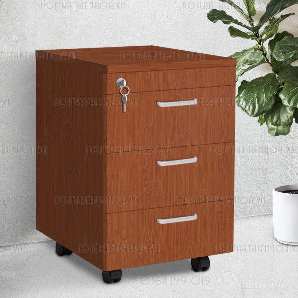 Hộc di động 3 ngăn nâu cánh gián giá rẻ 15