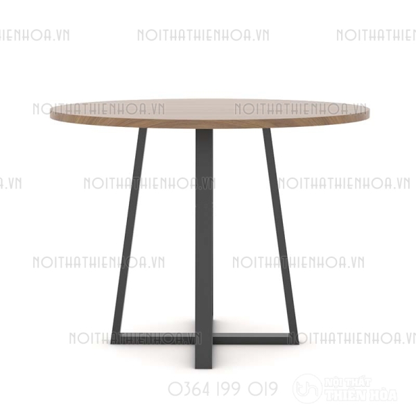 Bàn tròn chân sắt B02-80