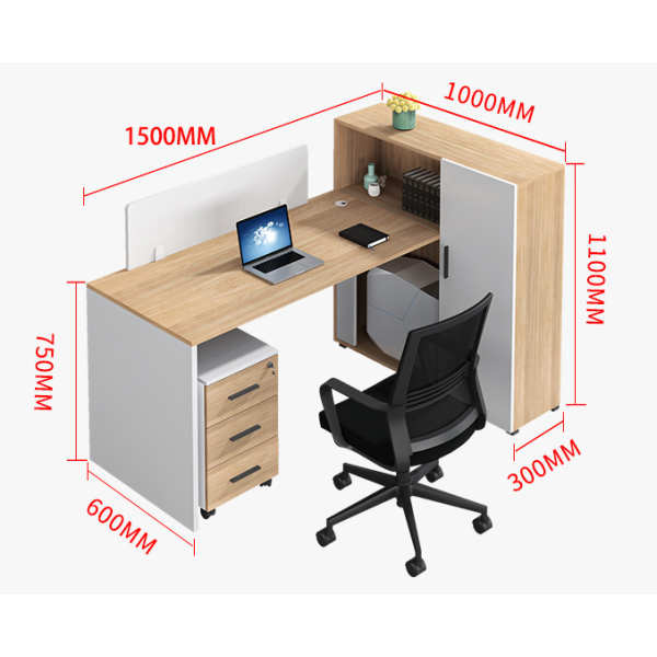 Module bàn làm việc 2 người melamine – CB 15