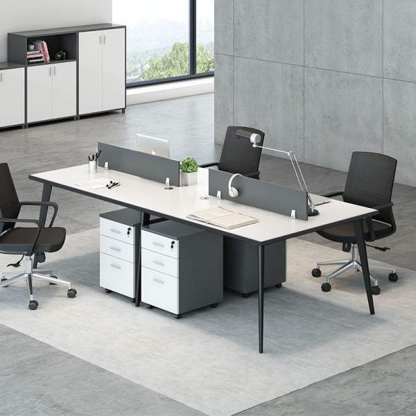 Bàn làm việc 4 người chân côn CB-COSI4-209T