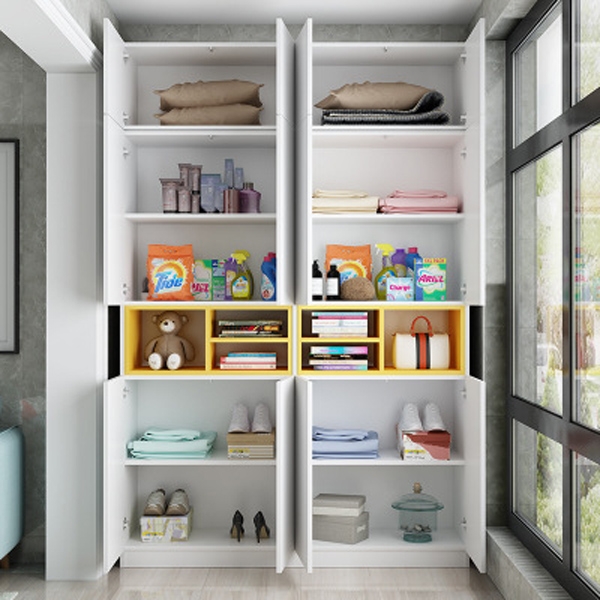 tủ quần áo gỗ công nghiệp cánh trắng TA-117