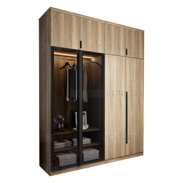 Tủ quần áo cánh kính hiện đại TA7120