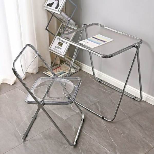 Bàn trong suốt làm việc xếp gọn hiện đại- Mã: T1126