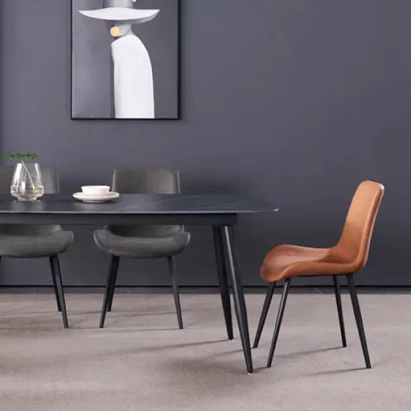 Bộ bàn ghế ăn mặt đá hiện đại- Mã: T162-14-4×2109