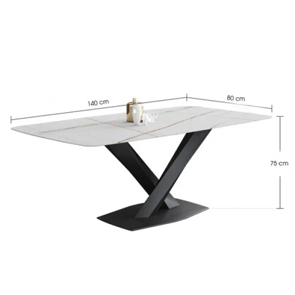 Bộ bàn ăn mặt đá sang trọng nhập khẩu- Mã: T179-4x269A