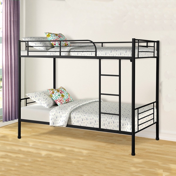 Giường sắt 2 tầng màu đen