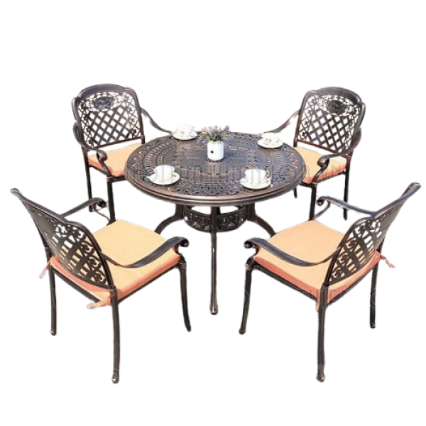 Bộ bàn ghế ngoài trời cho resort- Mã: T189-4x279BN
