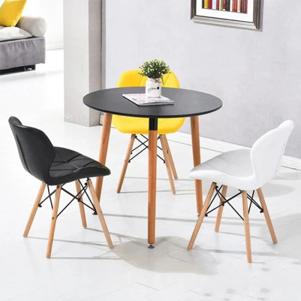 Bộ bàn tròn 3 ghế tiếp khách lễ tân hiện đại- Mã: T105-3×251