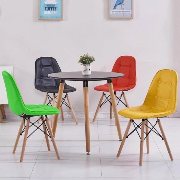 Ghế cafe tiếp khách lưng nệm có nút nhập khẩu đẹp- Mã: 252
