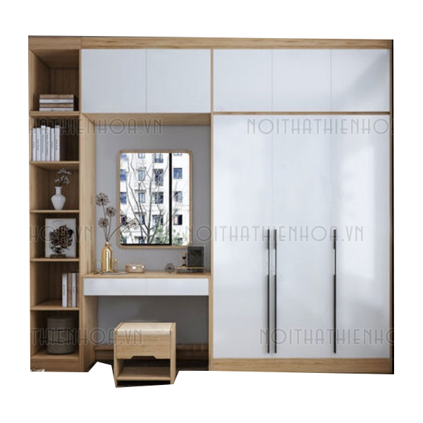 Tủ quần áo kết hợp bàn trang điểm hiện đại TA61