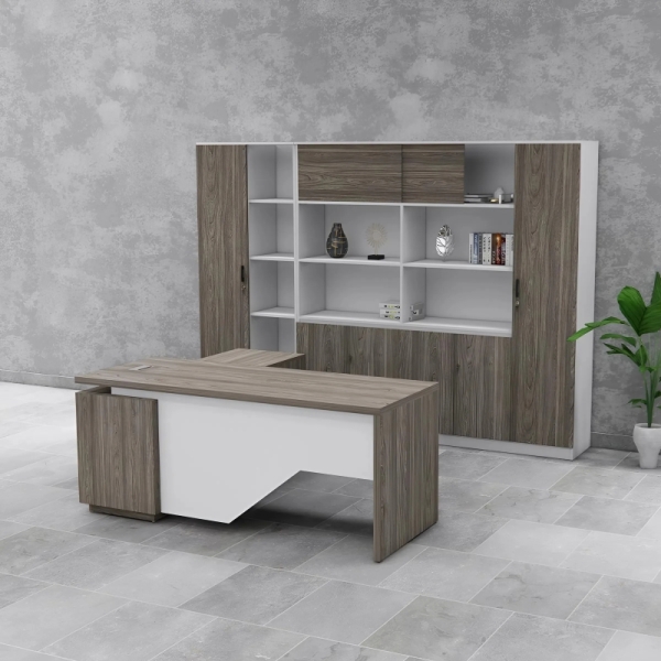 Bàn Giám Đốc Kiểu Dáng Đặc Biệt Vát Chéo – BGĐ118