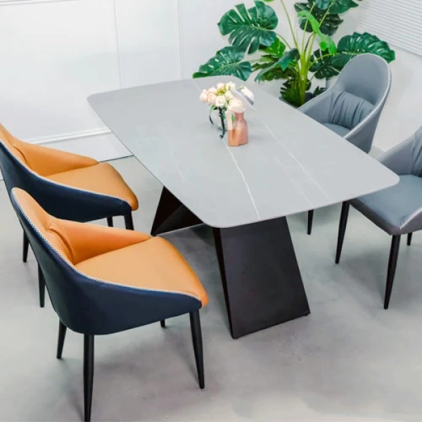 Bộ bàn ăn 4 ghế mặt đá cao cấp TP HCM- Mã: T197-4×2118