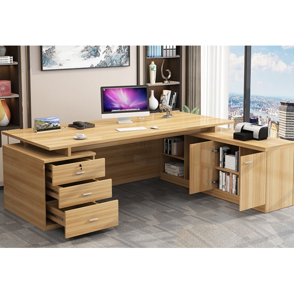 Bàn giám đốc bằng gỗ thiết kế sang trọng Keva