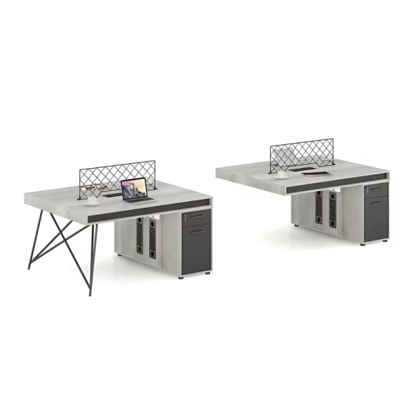 Cụm Bàn Làm Việc Đôi Thiết Kế Đơn Giản Kèm Hộc Tủ Gọn Gàng – BC81