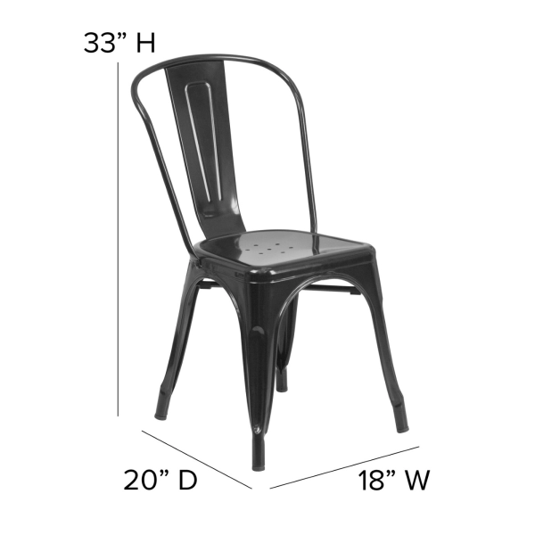 Ghế ăn, ghế cafe Tolix – Mã: 303B
