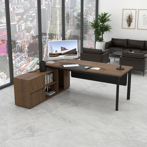 Bàn giám đốc chân sắt Oval 388-T