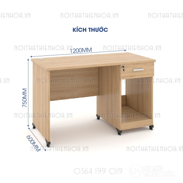 Bàn văn phòng Classic 1m2 CL12HS-1