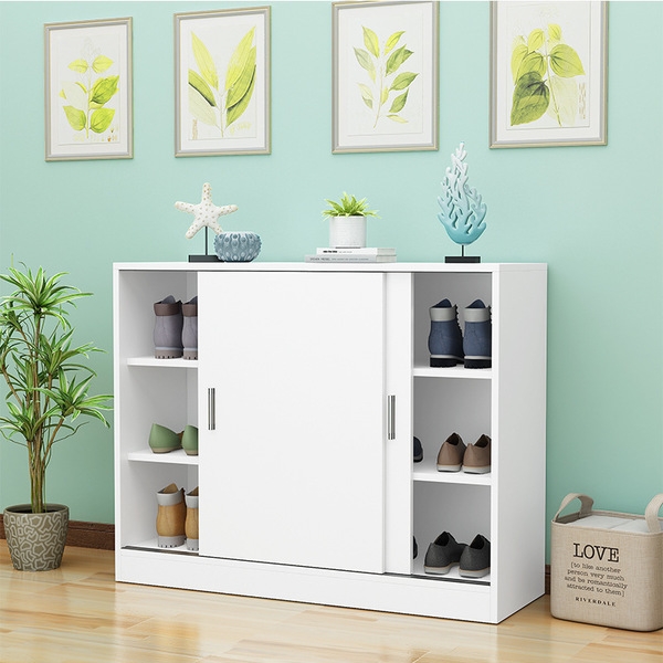 Tủ giày trắng 2 cánh lùa-TG21
