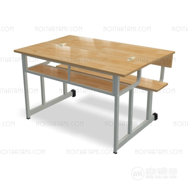 Bộ bàn học sinh bán trú gỗ tự nhiên