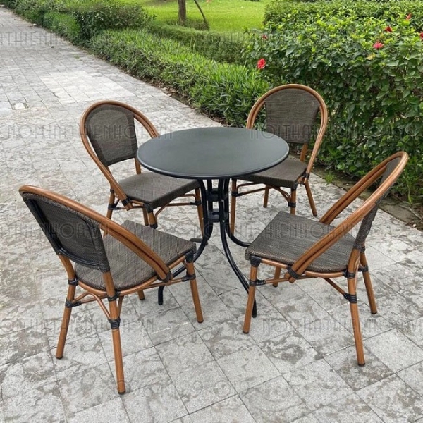 Bộ bàn ghế cafe ngoài trời cao cấp- Mã: T193-4x282A