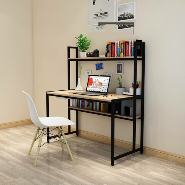 Bàn làm việc tại nhà giá sách kệ trang trí đẹp