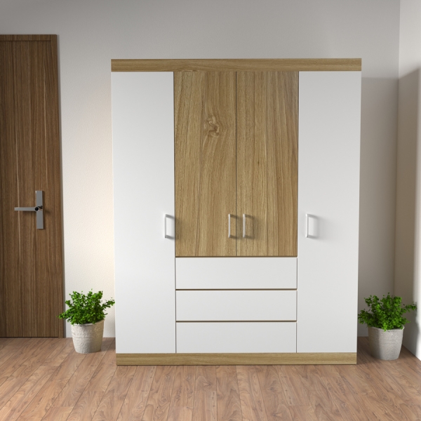 tủ quần áo 4 cánh cải giá rẻ TA-107