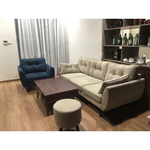 Sofa văng hai lớp màu xám  – SF-42