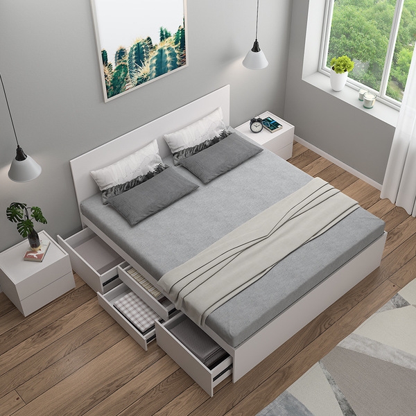 Giường đa năng 4 ngăn kéo kèm tap đầu giường GN-23