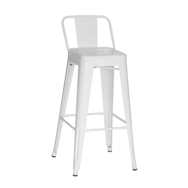 Ghế quầy bar tolix chân cao có lưng dựa – Mã: 304