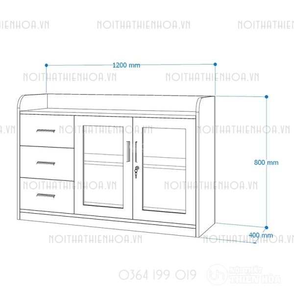 Tủ tài liệu CL80-06