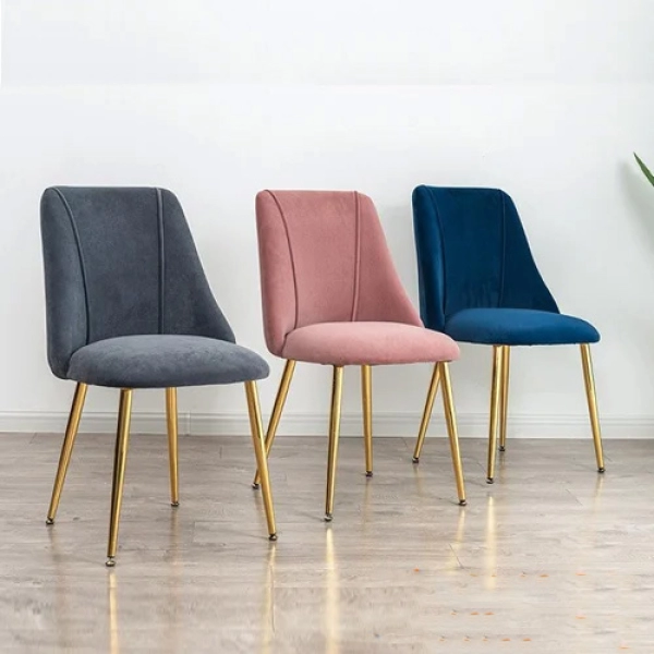 Bộ bàn ăn 4 ghế mặt đá tròn sang trọng- Mã: T180-4x2105NG