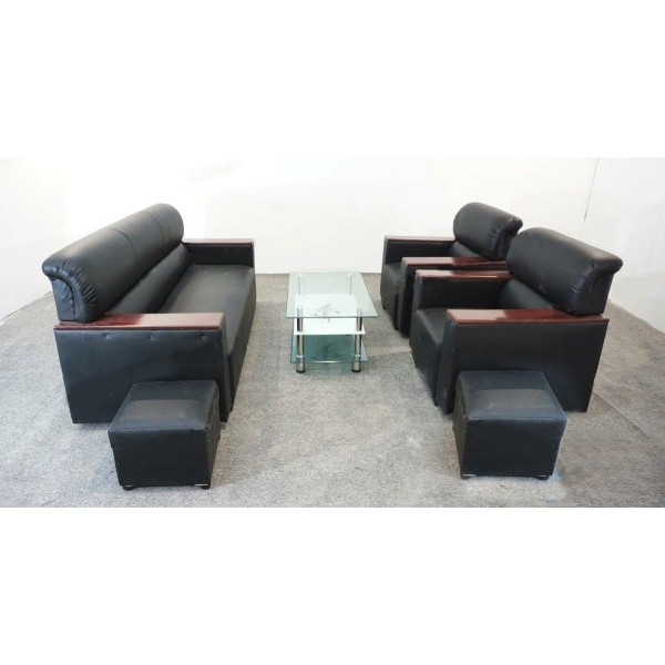Sofa da kiểu Nhật đen SF-10