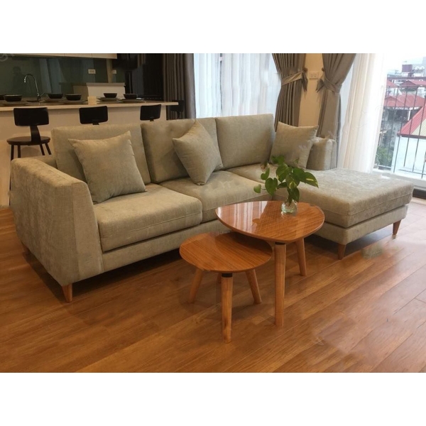 Sofa nỉ vàng nhạt SF-01