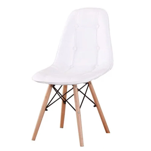 Ghế cafe tiếp khách lưng nệm có nút nhập khẩu đẹp- Mã: 252