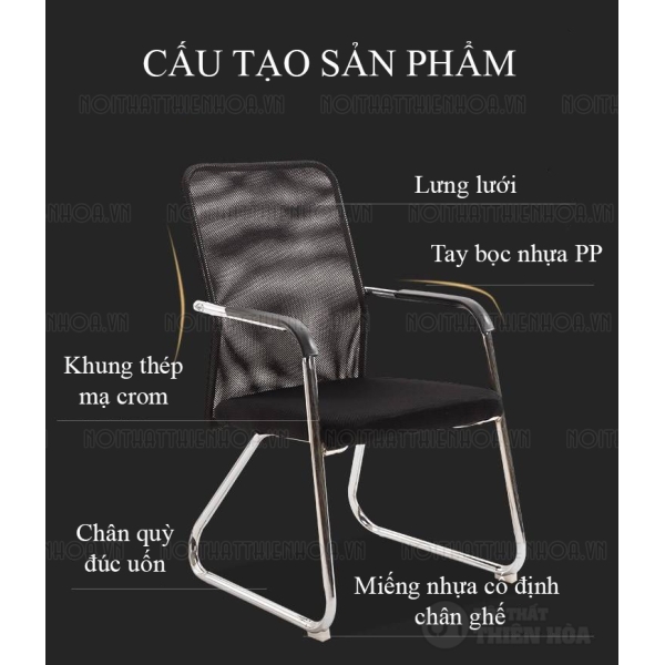 Ghế phòng họp lưng lưới