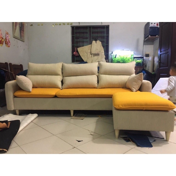 Sofa góc nỉ hiện đại giá rẻ
