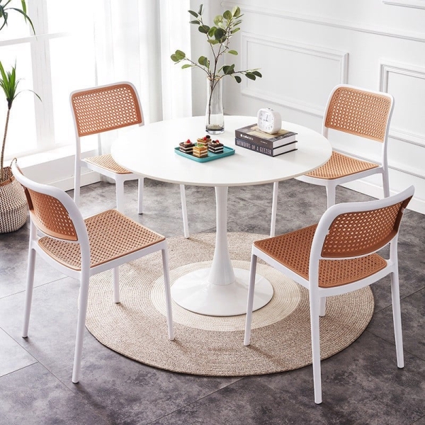 Bộ bàn cafe tiếp khách 4 ghế- Mã: T117-80-4×2183