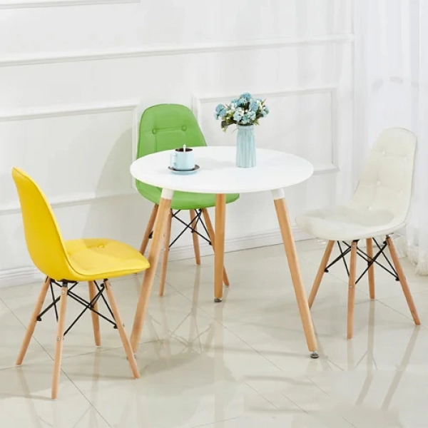Ghế cafe tiếp khách lưng nệm có nút nhập khẩu đẹp- Mã: 252