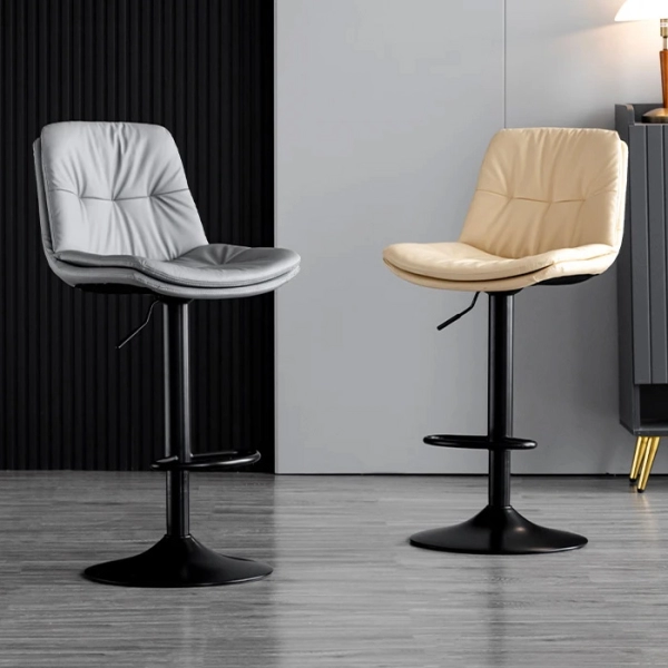 Ghế quầy bar có lưng tựa bọc da- Mã: 4107A