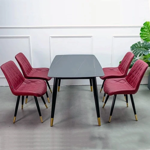 Bộ bàn ăn 4 ghế mặt đá cao cấp- Mã: T147-14-4x269A